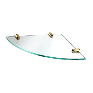 Изображение товара Полка стеклянная WasserKRAFT K-533PG, PVD покрытие, цвет золото глянцевое