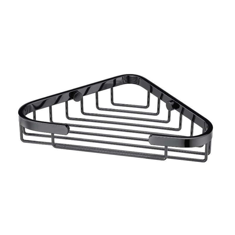 Изображение товара Металлическая настенная полка WasserKRAFT K-733PB с PVD-покрытием черный глянец