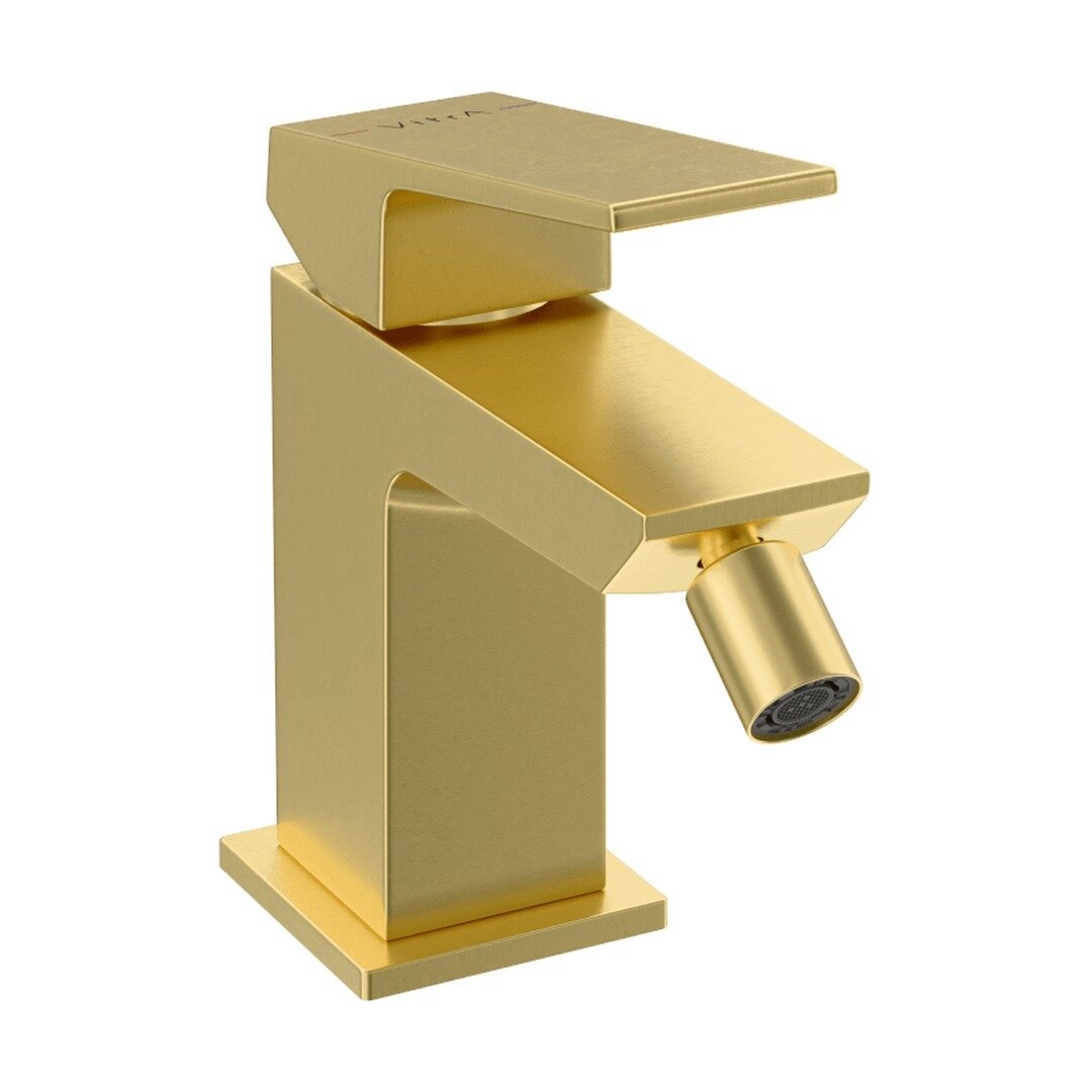 Изображение товара Смеситель для биде VitrA Minimax Square A4372625EXP, с донным клапаном, PVD золото брашированное Изображение товара Смеситель для биде VitrA Minimax Square A4372625EXP, с донным клапаном, PVD золото брашированное