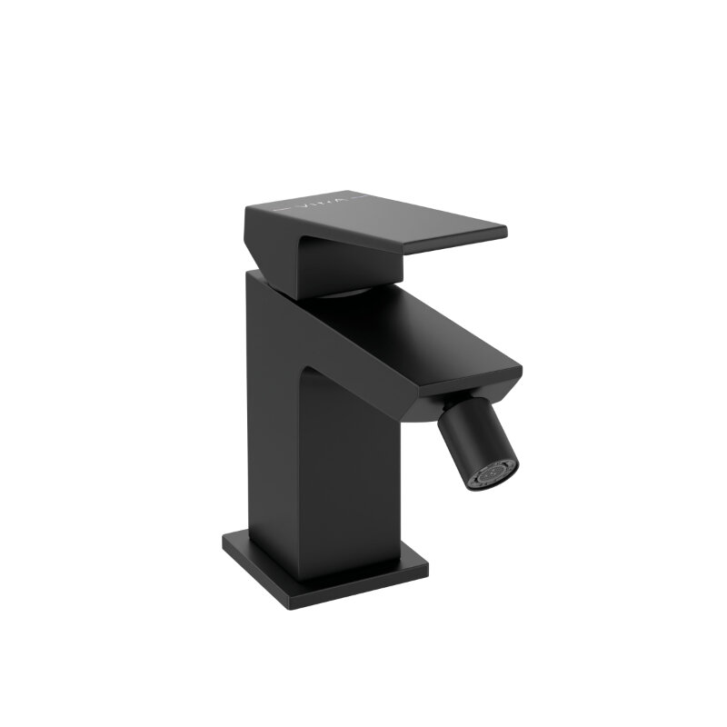 Изображение товара Смеситель для биде Vitra Minimax Square A4372636EXP черный матовый с донным клапаном