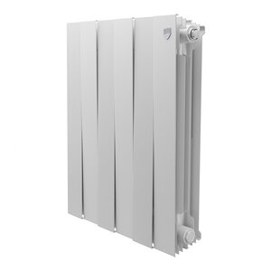 Изображение товара Радиатор биметаллический Royal Thermo PianoForte 500 RTPW3050006, 6 секций, боковое подключение, белый