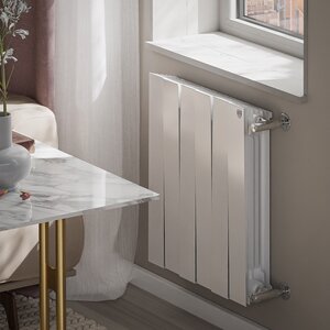 Изображение товара Радиатор биметаллический Royal Thermo PianoForte 500 RTPW3050006, 6 секций, белый, боковое подключе