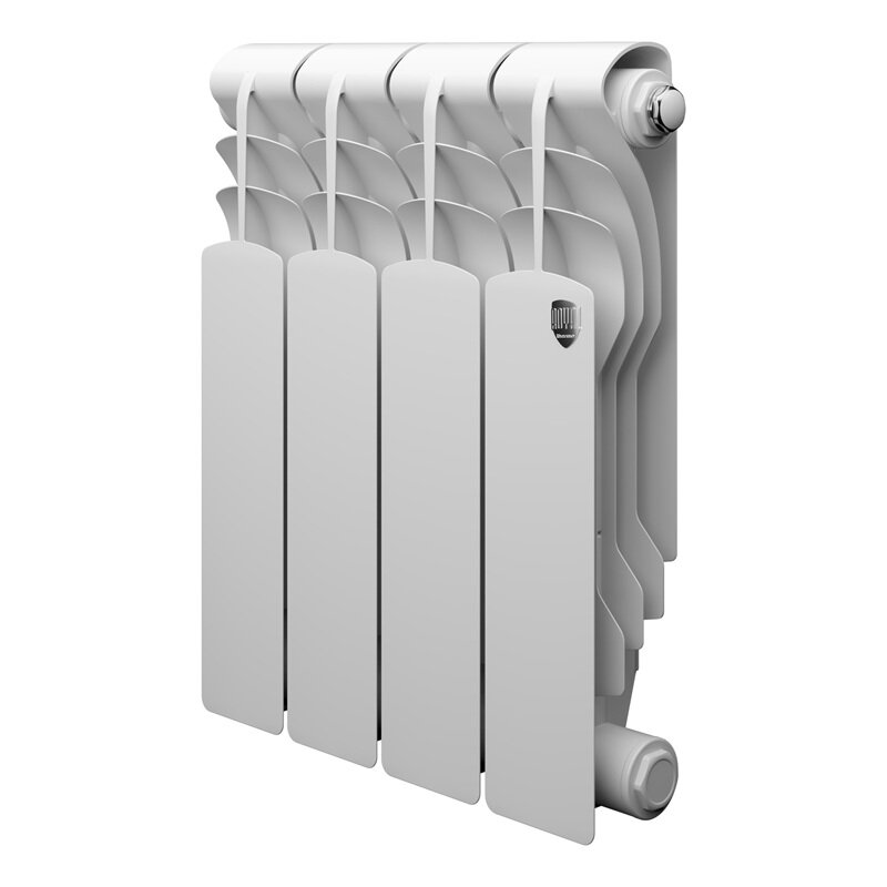 Изображение товара Радиатор биметаллический Royal Thermo Revolution B 350 RTRB335004, 4 секции, боковое подключение, белый Изображение товара Радиатор биметаллический Royal Thermo Revolution B 350 RTRB335004, 4 секции, боковое подключение, белый