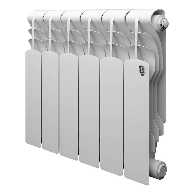 Изображение товара Радиатор биметаллический Royal Thermo Revolution B 350 RTRB335006, 6 секций, боковое подключение, белый Изображение товара Радиатор биметаллический Royal Thermo Revolution B 350 RTRB335006, 6 секций, боковое подключение, белый