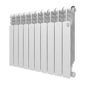 Изображение товара Радиатор биметаллический Royal Thermo Revolution B 500 RTRB350010, 10 секций, боковое подключение, белый