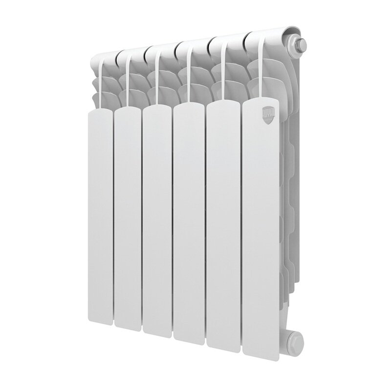 Изображение товара Радиатор биметаллический Royal Thermo Revolution B 500 6 секций боковое подключение белый