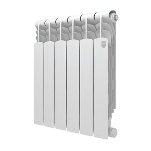 Изображение товара Радиатор биметаллический Royal Thermo Revolution B 500 RTRB350006, 6 секций, боковое подключение, белый