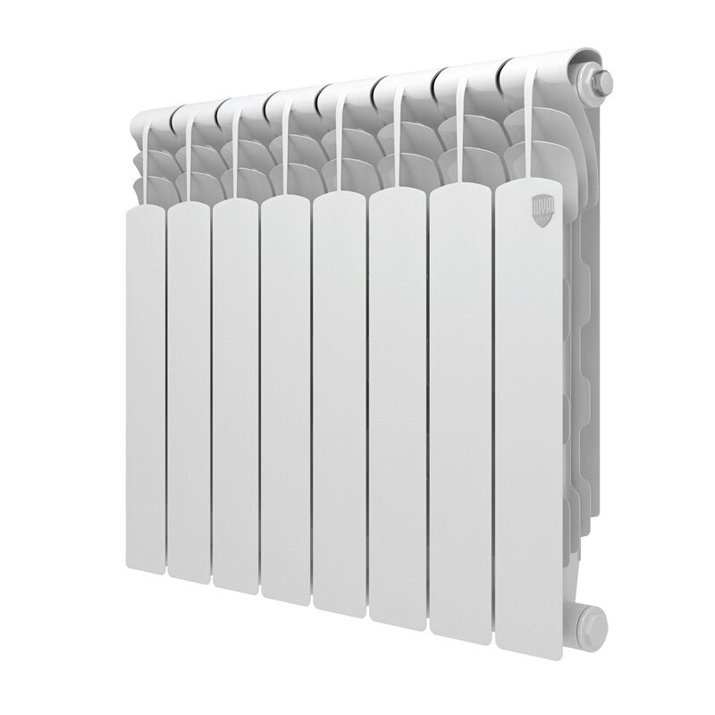 Изображение товара Радиатор биметаллический Royal Thermo Revolution B 500 RTRB350008, 8 секций, боковое подключение, белый Изображение товара Радиатор биметаллический Royal Thermo Revolution B 500 RTRB350008, 8 секций, боковое подключение, белый
