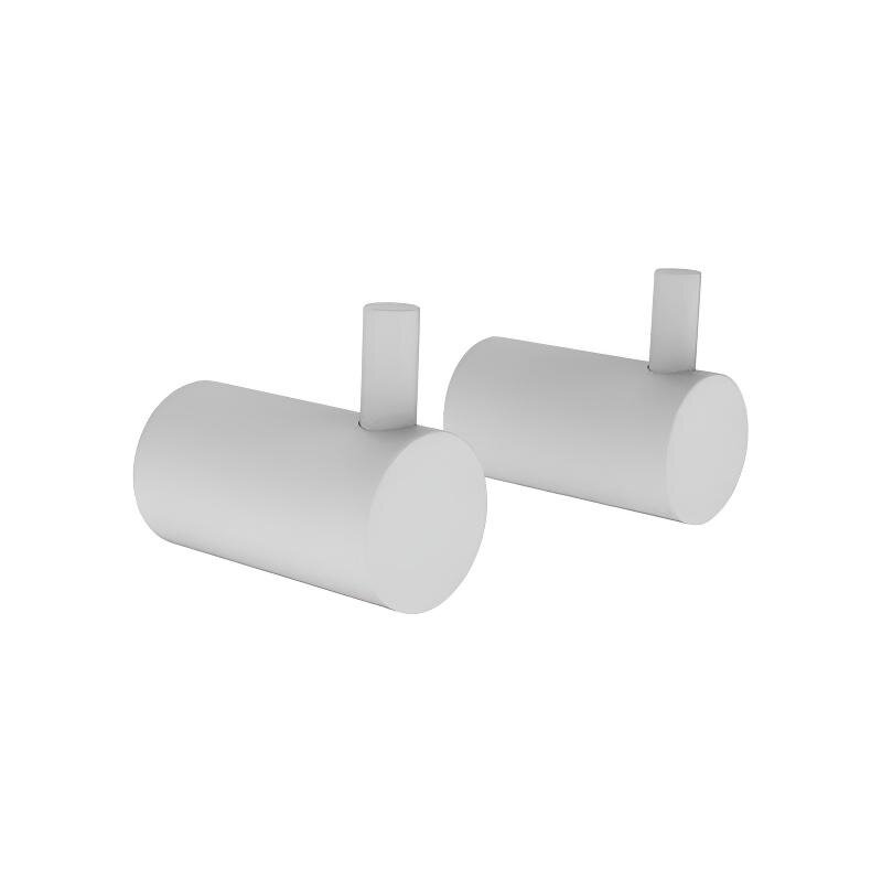 Изображение товара Комплект крючков Iddis Petite PET2WT2i41, 2 шт., белый матовый