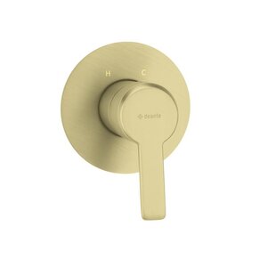 Изображение товара Смеситель для душа Deante Arnika BQA_R44L, с внутренней частью, PVD брашированное золото