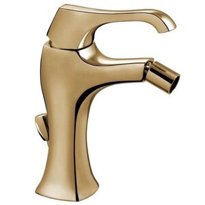 Изображение товара Смеситель для биде Emmevi Ares 76004ORS, с донным клапаном, золото брашированное