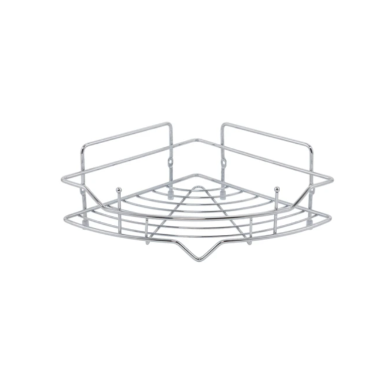 Изображение товара Угловая полка для ванной Milardo Grid GRICC1CM44 хром антикоррозийная сталь