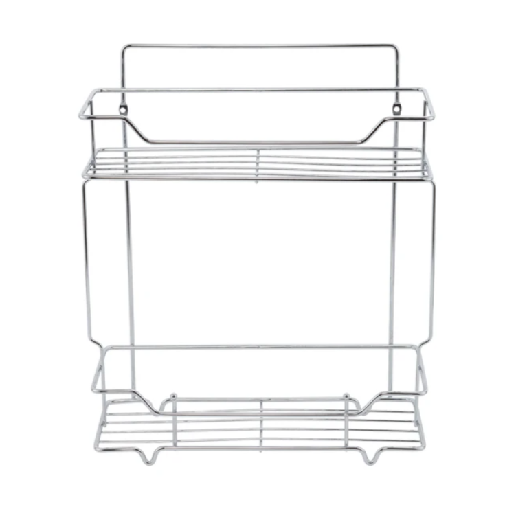Изображение товара Полка Milardo Grid GRICS2CM44 двухъярусная хром для ванной кухни Изображение товара Полка Milardo Grid GRICS2CM44 двухъярусная хром для ванной кухни