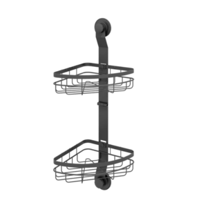 Изображение товара Полка Milardo Easy EASCWS2M44, угловая, двухъярусная, черная матовая