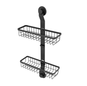 Изображение товара Полка Milardo Easy EAS0WS2M44, двухъярусная, черная матовая