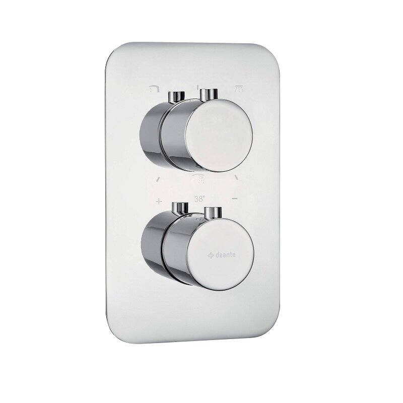 Изображение товара Встраиваемый смеситель для ванны и душа Deante Round BXY_0EBT, термостатический, хром