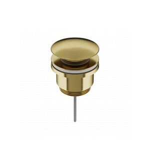 Изображение товара Донный клапан Ceramicanova 70003BG, с переливом, с системой Click-Clack, золото брашированное