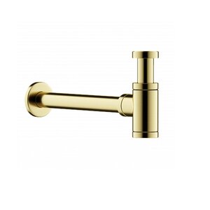 Изображение товара Дизайнерский бутылочный сифон Ceramicanova для раковины с мокрым затвором 70001BG, брашированное золото