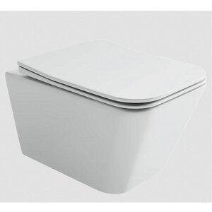 Изображение товара Подвесной безободковый унитаз Ceramicanova Miro CN11003T Торнадо с крышкой микролифт