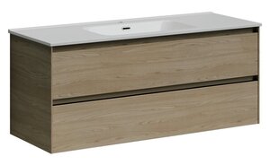 Изображение товара Тумба под раковину Sancos Cento CN120-1KE 120 см, подвесная, карпатская ель