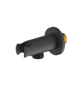 Изображение товара Шланговое подключение Milardo Dale DALBL00M62 черный матовый с держателем для душевой зоны