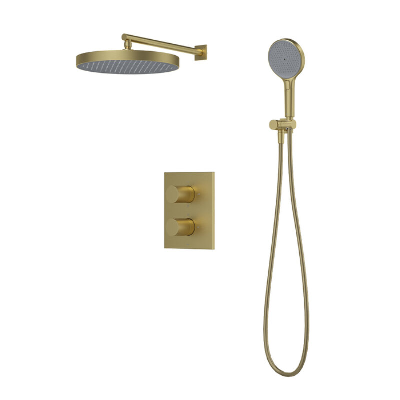 Изображение товара Душевая система Iddis Duna DUNMG0Ti67 термостатическая с PVD покрытием золото матовое