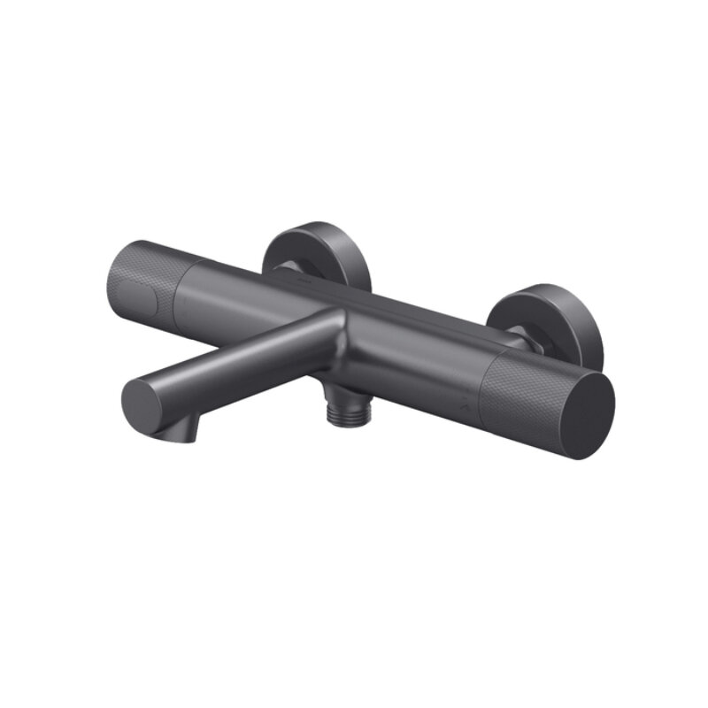 Изображение товара Смеситель для ванны и душа Iddis Duna DUNGM02i74WA, термостатический, графит матовый