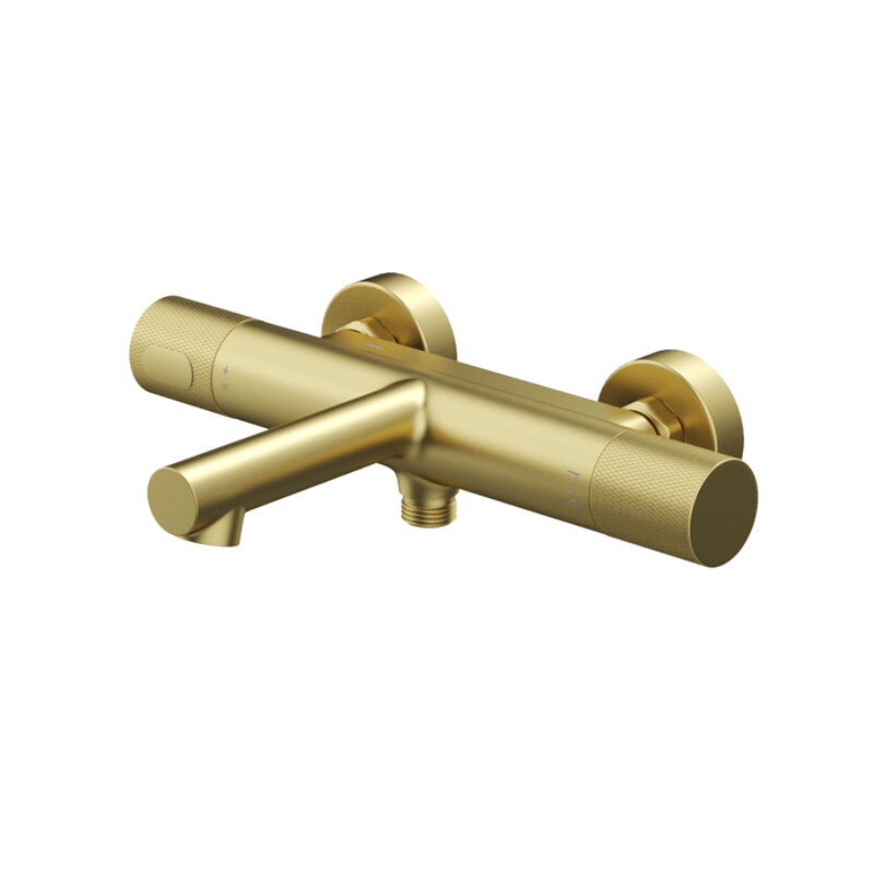 Изображение товара Смеситель для ванны и душа Iddis Duna DUNMG02i74WA термостатический золото матовое