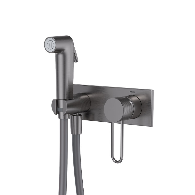 Изображение товара Гигиенический душ Iddis Duna DUNGMV0i08 со смесителем и PVD покрытием, графит матовый