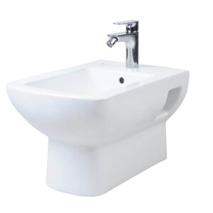 Изображение товара Подвесное биде Creo Ceramique Tours TO2100N из фаянса белое стандарт