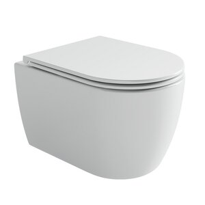 Изображение товара Подвесной безободковый унитаз Ceramicanova Noe CN4011T белый с микролифтом