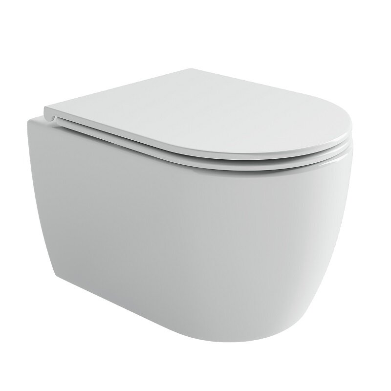 Изображение товара Подвесной безободковый унитаз Ceramicanova Noe CN4011T белый с микролифтом