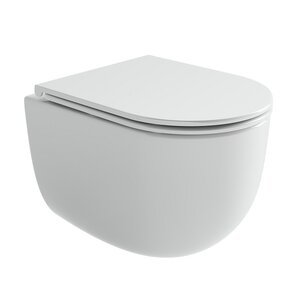 Изображение товара Подвесной безободковый унитаз Ceramicanova Voga CN4012T, Торнадо, крышка микролифт, белый