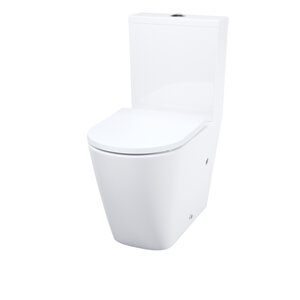Изображение товара Унитаз-компакт Iddis Slide SLIRDSEi24, безободковый, смыв торнадо, крышка микролифт, белый