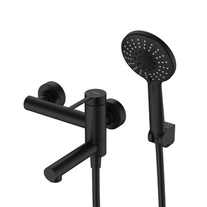 Изображение товара Смеситель для ванны и душа Rossinka Rodchenko RSF-1722S-BL, черный матовый