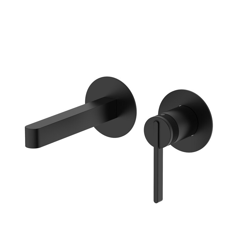 Изображение товара Смеситель для раковины встраиваемый D&K Bonn DA1704405 черный матовый