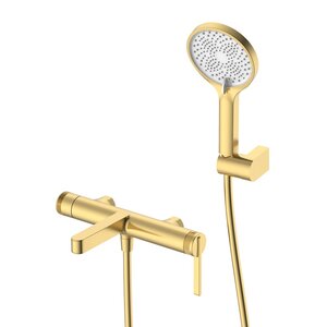 Изображение товара Смеситель для ванны и душа DQ Bonn DA1703207, цвет золото матовое