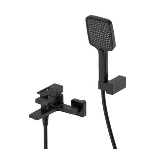 Изображение товара Смеситель для ванны и душа DQ Dortmund DA1713205, цвет черный матовый