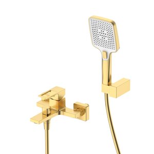 Изображение товара Смеситель для ванны и душа D&K Dortmund DA1713207, цвет золото матовое