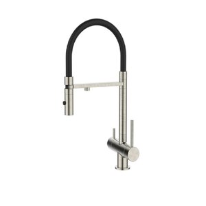 Изображение товара Смеситель D&K Kitchen DA1462504Satin с гибким изливом для кухни