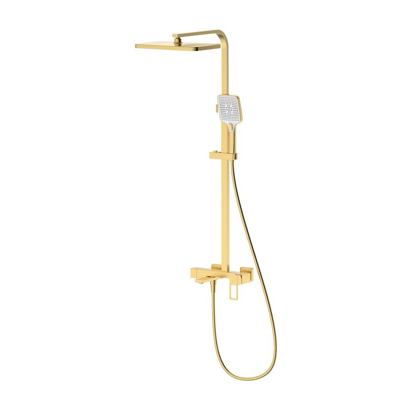 Изображение товара Душевая система D&K Dortmund DA1713707 с изливом цвет золото матовое Изображение товара Душевая система D&K Dortmund DA1713707 с изливом цвет золото матовое