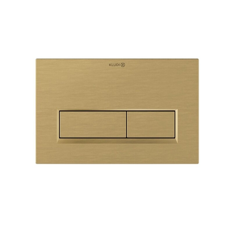 Изображение товара Клавиша смыва Kludi Unifix 32PP01N0 механическая золото брашированное