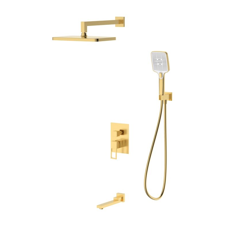 Изображение товара Душевая система D&K Dortmund DA1715607, золото матовое, встраиваемая Изображение товара Душевая система D&K Dortmund DA1715607, золото матовое, встраиваемая
