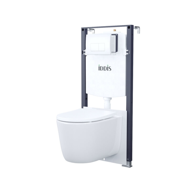 Изображение товара Подвесной унитаз Iddis Basic BASSPO1i73 система торнадо безободковый белый