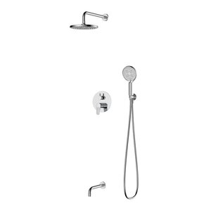 Изображение товара Душевая система D&K Leipzig DA1765601, встраиваемая, с изливом, цвет хром