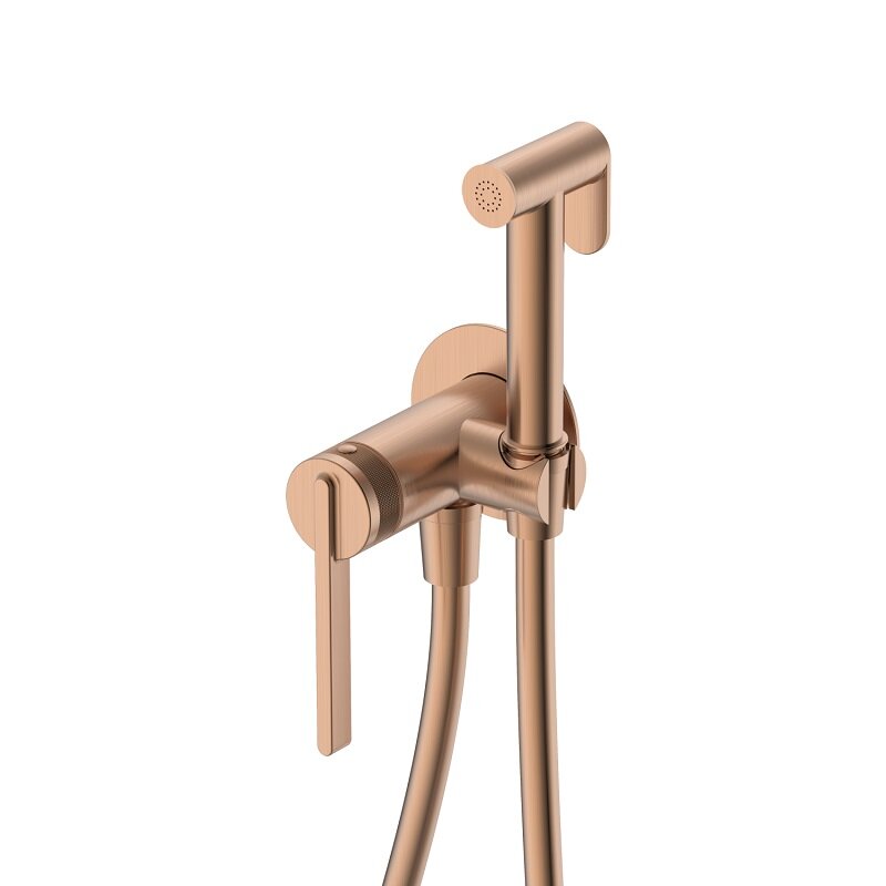 Изображение товара Гигиенический душ D&K Bonn DA1704533 с смесителем брашированное золото Германия