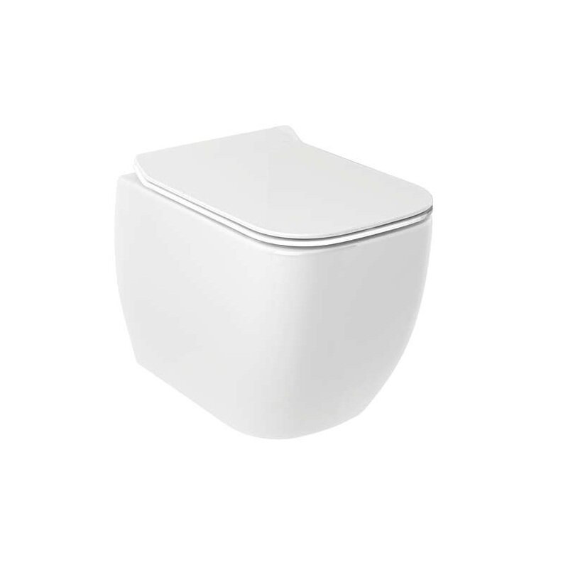 Изображение товара Унитаз Kludi Resa C 28WCSET43 подвесной безободковый с микролифтом