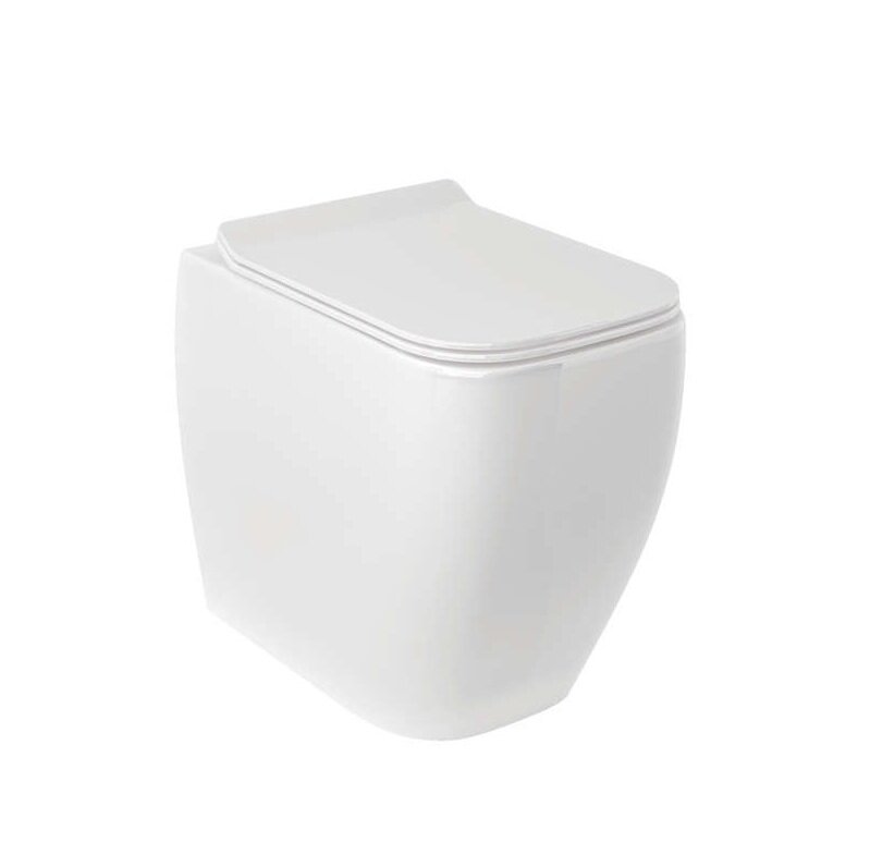 Изображение товара Унитаз Kludi Resa C 28WCB0443 безободковый смыв торнадо белый