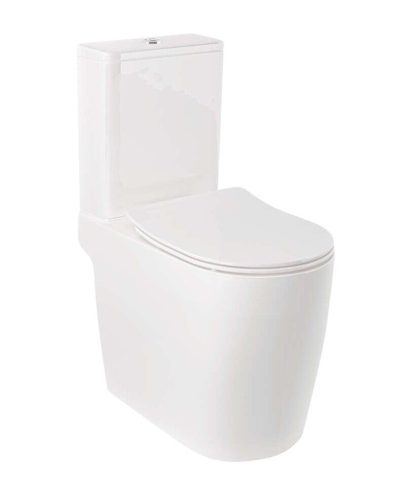 Изображение товара Унитаз-компакт Kludi Resa C 28WCS43 безободковый с микролифтом, торнадо