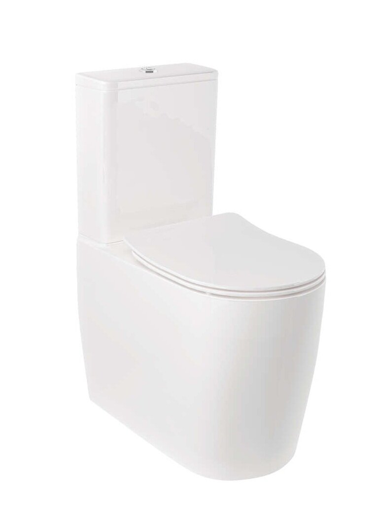 Изображение товара Унитаз-компакт безободковый Kludi Resa R 23WCS43 с микролифтом и смывом торнадо